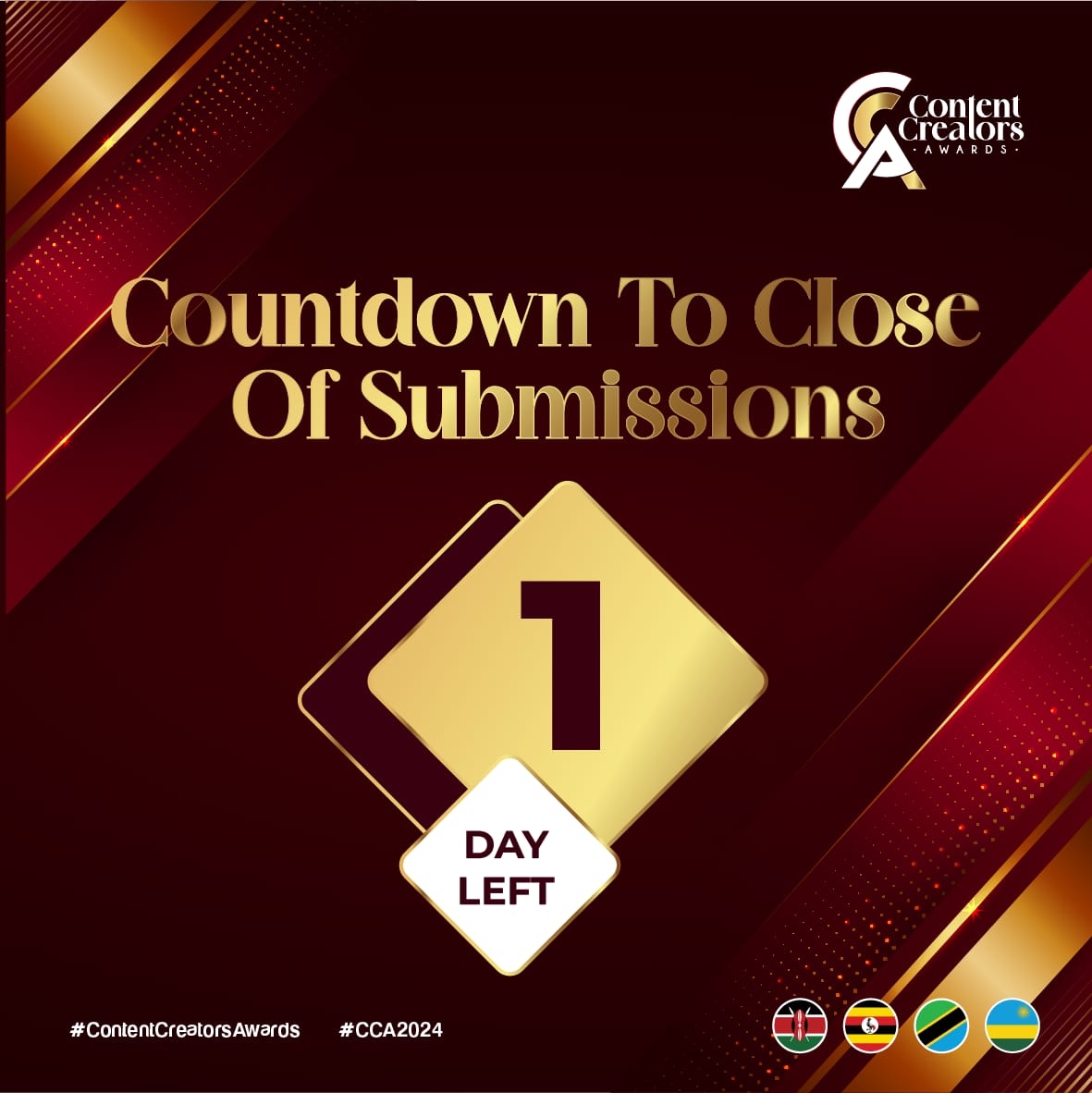 Last call for Content Creators Awards submissions at ccawards.africa/nominees