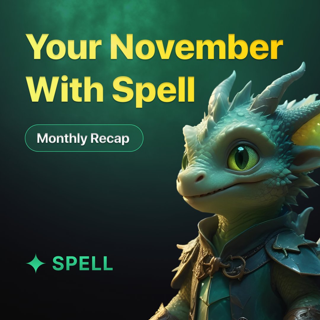 spell_club's tweet photo. 📢 Spell Wallet November Recap: A Month of Magical Crypto Activities With Prizes! 🧙‍♂️

1/ What a month of incredible milestones and exciting crypto adventures! Let's break down the magic we've conjured! 

Here's a #SpellRecap of everything that happened in about 30 Days: