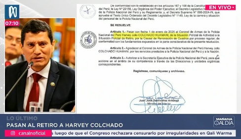 Uncafecommie's tweet photo. Solo en Perú: retiran al coronel PNP Harvey Colchado por investigar a Dina Boluarte, pero a los policías investigados en caso de feminicidios los cambian de comisaria. https://t.co/2pXzo1cwsv