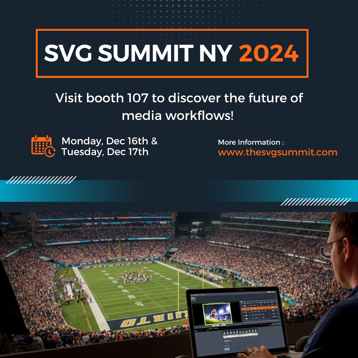 EditShare's tweet photo. Today's the day! SVG Summit New York is happening now - visit EditShare at Booth 107 to see how we're revolutionizing media workflows. Explore our latest innovations and chat with our experts. See you there!
#SVGSummit #EditShare #MediaInnovation https://t.co/Jdsy1HRBIc
