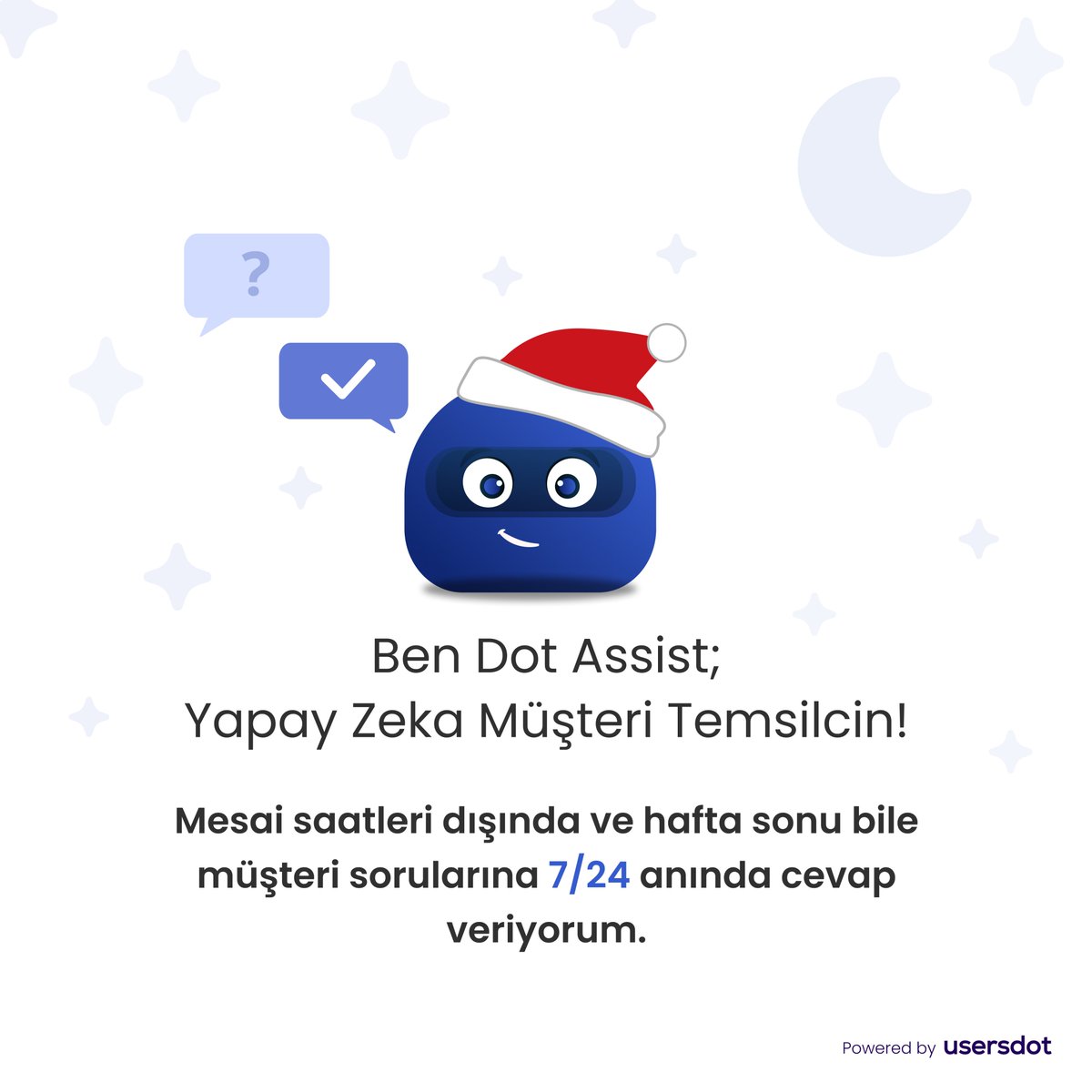 DotAssist's tweet photo. 🎄 #DotAssist : Müşteri Memnuniyetini Zirveye Taşıyan Çözüm Ortağınız! 🎅

❄️ Mesai saatleri, hafta sonları ya da tatil günleri benim için hiç sorun değil!

🎁 Pazaryerine gelen sorulara 7/24 anında cevaplar vererek, hem müşteri memnuniyetini hem de satışlarını artırıyorum! https://t.co/k0BjonAYyg