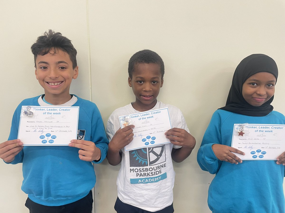 The Christmas spirit hadn’t gotten in the way of our #ThinkersLeadersCreators of the week, who have been setting the example across the school as usual! #ParksidePride
