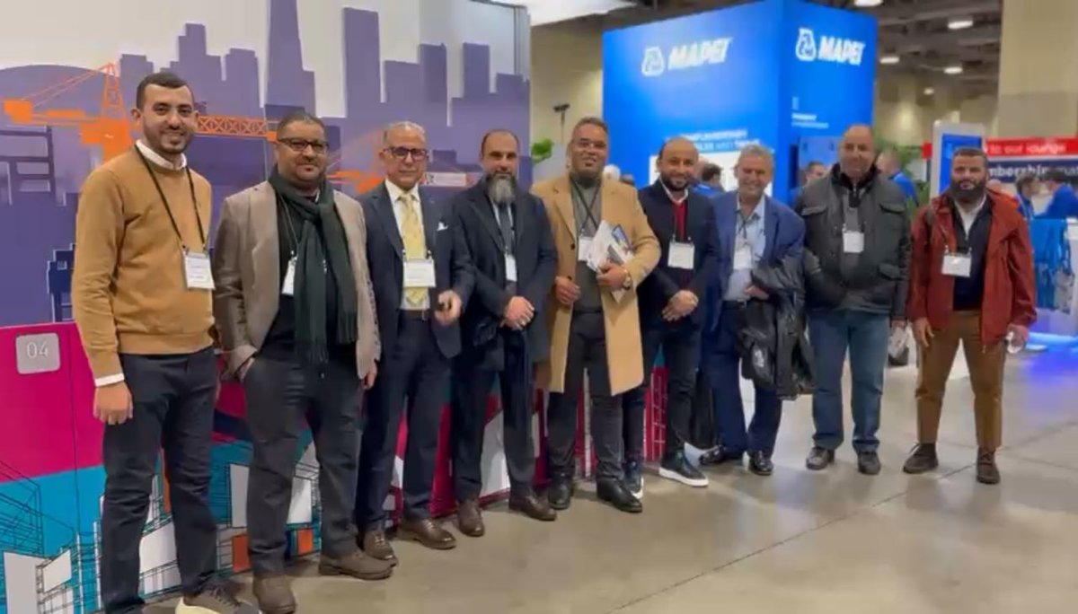 CanEmbLibya's tweet photo. Proud to see a delegation of 40 businessmen from the Libyan Businessmen Council attend The Building Show in #Toronto! A great opportunity to explore Canada’s innovative construction sector and strengthen economic ties between 🇨🇦 &amp; 🇱🇾. #TheBuildingShow https://t.co/9NmkUmDRl6