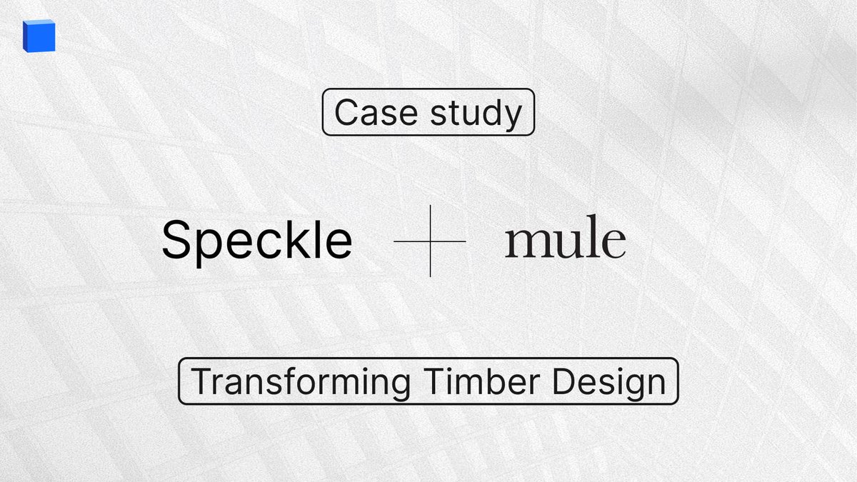 Speckle (@specklesystems) on Twitter photo “Speckle became my go-to tool for structuring models and versioning data, making the entire process smoother and more manageable.”
We met Gianluca Tabellini to learn how <a href="/muleStudio/">Mule Studio</a> uses Speckle to enable timber design!
👉speckle.systems/blog/speckle-t…
#Speckle #timberdesign #AEC “Speckle became my go-to tool for structuring models and versioning data, making the entire process smoother and more manageable.”
We met Gianluca Tabellini to learn how <a href="/muleStudio/">Mule Studio</a> uses Speckle to enable timber design!
👉speckle.systems/blog/speckle-t…
#Speckle #timberdesign #AEC