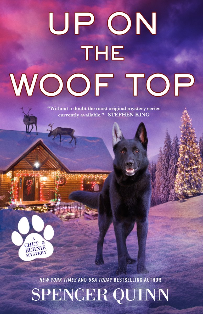 ChetTheDog's tweet photo. Who doesn't like a bah-gan (as we say in these parts)? Up on the Woof Top - $2.99 from 12/16 to 12/22 as part of a Holiday Reads Kindle deal! #ChetandBernie and the #mystery of a missing #reindeer. Plus a Dickensian meta thing. And that's not all! (Thanks @ForgeReads) https://t.co/1DPwdHSgy0