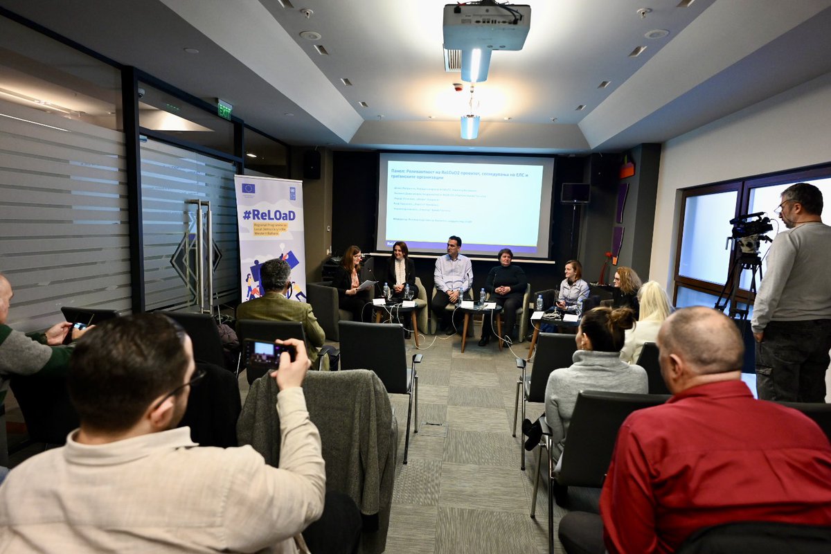 ArmenGrigoryan8's tweet photo. Together w/ Enrica Chiozza @echiozza - #DGNEAR at the final event of the #EU supported #ReLOaD2 project. Sharing results of 60+ #CSO projects, across 8 partner municipalities, with 15,000+ participants. @UNDPMK looks forward to starting the new phase & support local communities. https://t.co/7nDR3147zl