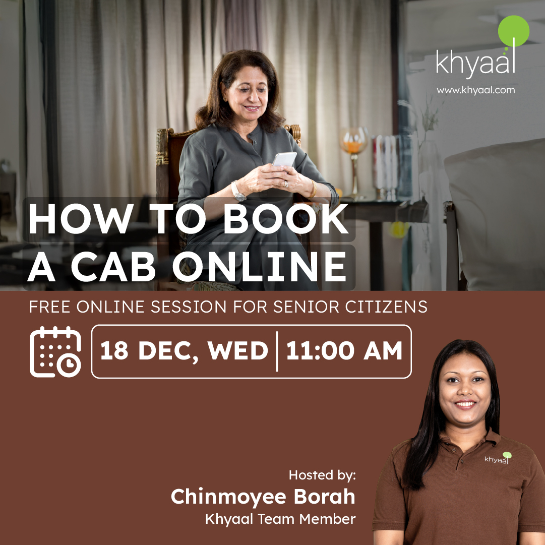 KhyaalFamily's tweet photo. Learn how to book and schedule cabs online, share live locations, and track trip payments using your phone. Attend this free online session if you are 55 years or older, or share it with your elderly loved one.
#TechSessions #technology #seniorcitizens
To attend our exclusive sessions:
๐ฑ Download the app : https://t.co/Iau4hSiwWt
๐ Call us at 022-48963888 Monday to Friday between 9:00AM to 7:00PM