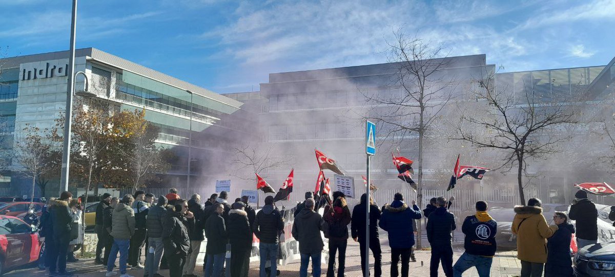 #HuelgaIndra #16D en Alcobendas, Madrid.
¡Huelga en el Grupo Indra!
