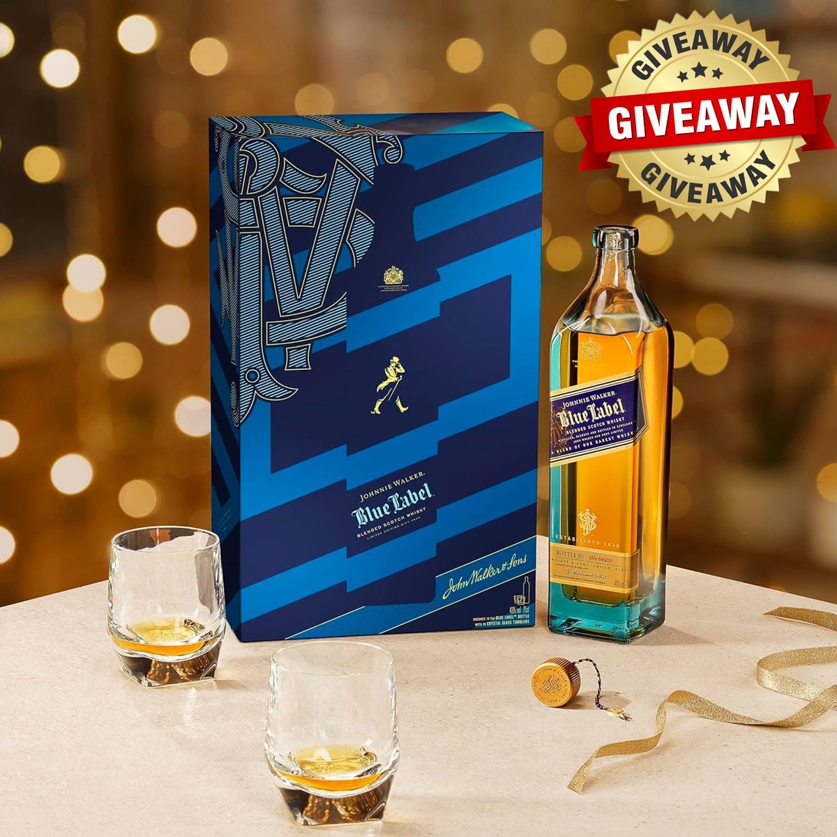 thewhiskystock's tweet photo. FESTIVE GIVEAWAY🎅

Johnnie Walker Blue Label Gift Pack

Follow us @thewhiskystock
Like this post❤️
Tag 3 friends in the comments

Bonus Entry retweet this post

Winner announced Sat 21st 
Guaranteed delivery in time for Christmas
Must be 18+ to enter, UK only https://t.co/ENgBTZvnkq