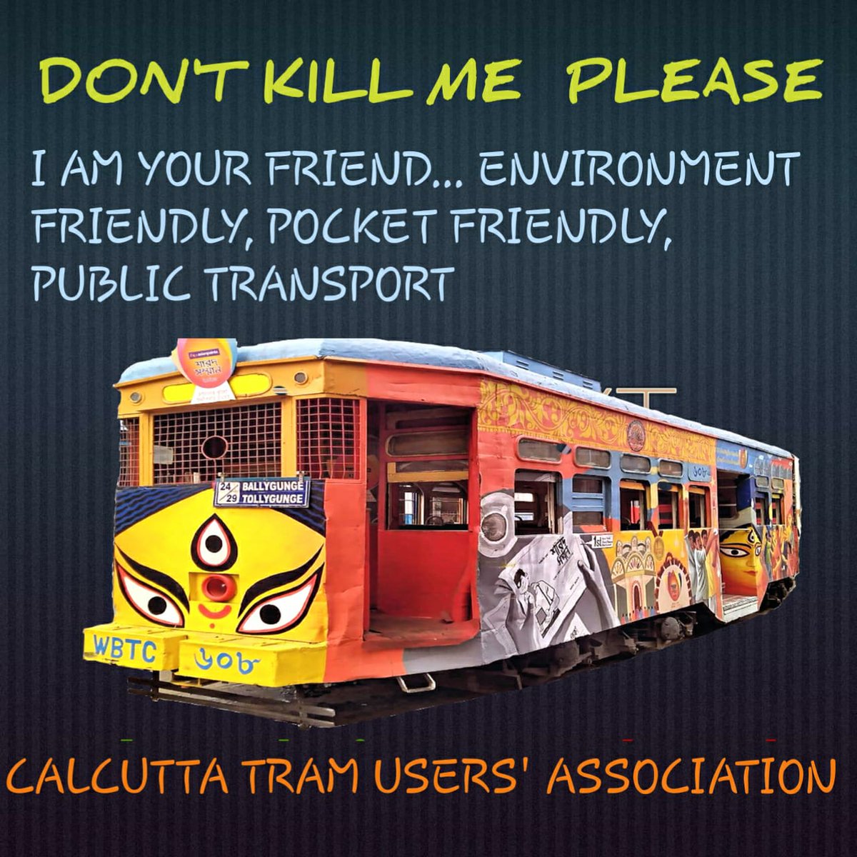 Calcutta Tram Users Association tweet media