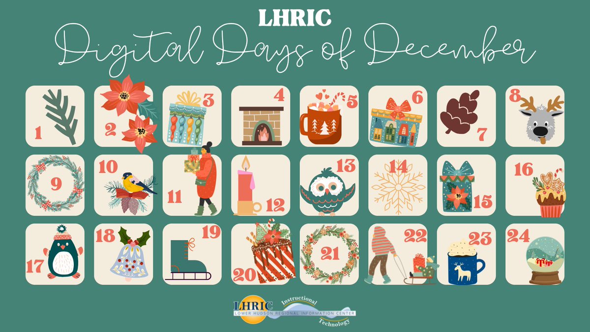 LHRICit's tweet photo. #DigitalDaysofDecember - Day 16: A place to learn and share with peers, New tech and ideas, to bring you cheers. Earn credits, gain tools, and be inspired, Transform your teaching, as you've always desired.
Click here to find out what I am! https://t.co/8XwJPkcMhT https://t.co/rlwXS6Fd8e