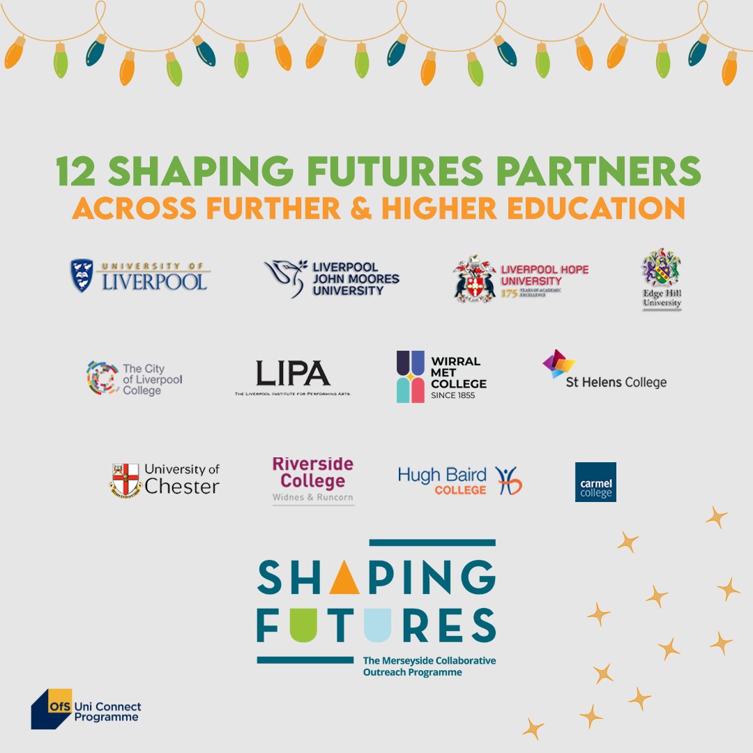 ShapingFutures_'s tweet image. 🌟12 days of Shaping Futures 🌟

This winter holiday season we thought it would be a good time to give a little insight into our programme, starting with our brilliant partner institutions.
Reducing disadvantage &amp;amp; the impact of it in education can't be done alone! #UniConnect