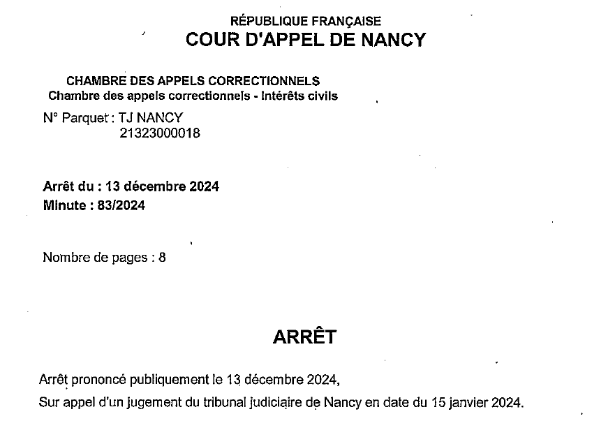 Conspiracy Watch (@conspiration) on Twitter photo ⚖️ Xavier Azalbert (FranceSoir), a été reconnu coupable de diffamation publique à l’encontre du Dr Damien Barraud (<a href="/fluidloading/">Damien BARRAUD MD</a>).
Vendredi 13 décembre, un arrêt de la cour d’appel de Nancy l'a condamné à 3000 € de dommages-intérêts et à 3000 € au titre des frais irrépétibles. ⚖️ Xavier Azalbert (FranceSoir), a été reconnu coupable de diffamation publique à l’encontre du Dr Damien Barraud (<a href="/fluidloading/">Damien BARRAUD MD</a>).
Vendredi 13 décembre, un arrêt de la cour d’appel de Nancy l'a condamné à 3000 € de dommages-intérêts et à 3000 € au titre des frais irrépétibles.