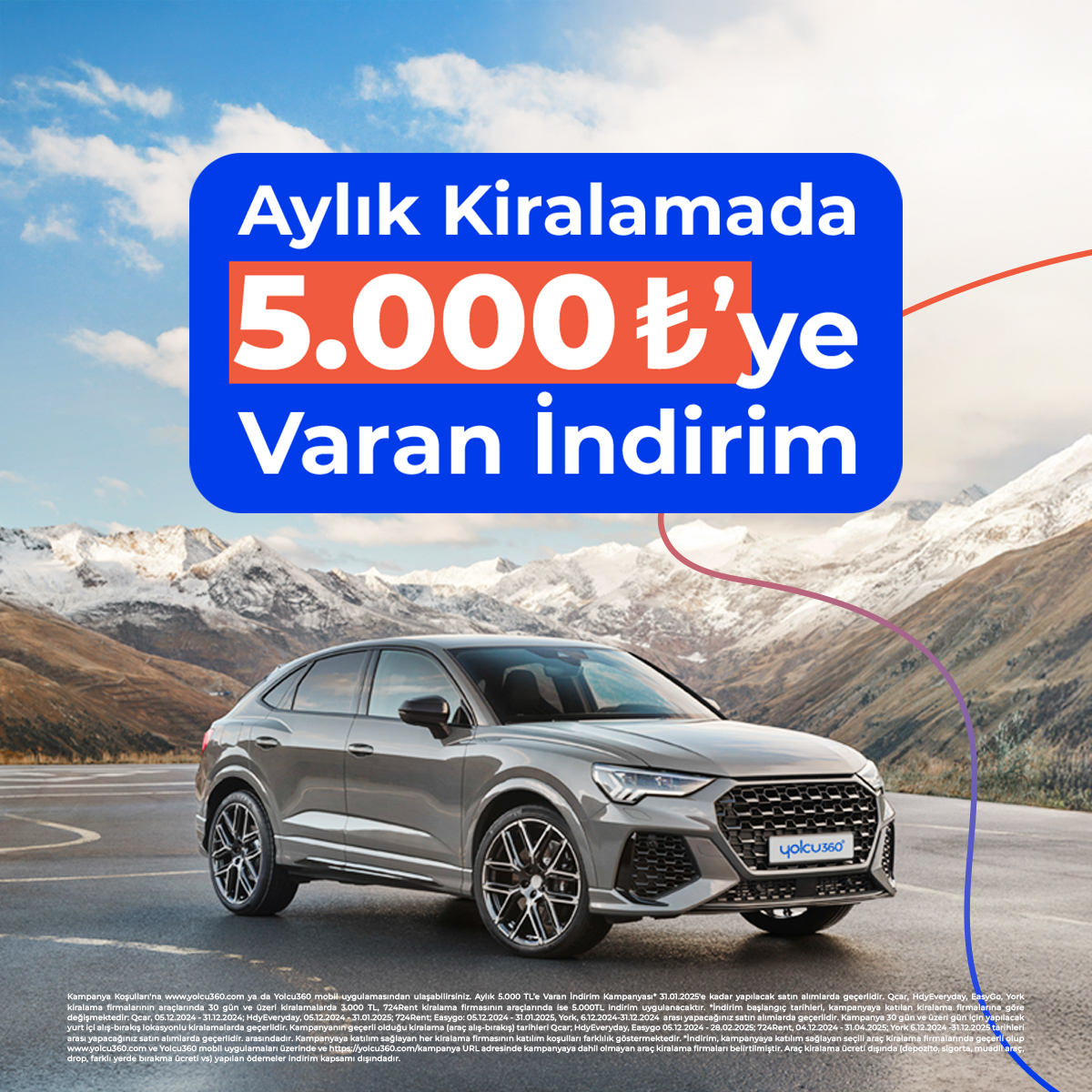 YOLCU360's tweet photo. U
z
u
u
u
u
u
u
n dönem araç kiralamada 5.000 TL’ye varan indirimler Yolcu360’ta! 🧡 

Aracınızı Yolcu360’la 30 gün ve üzerinde kiralayın, 5.000 TL’ye varan indirimle yola çıkın! 🗓️🚙👌 

Aracınızı şimdi linkten kiralayın: https://t.co/vlozQHWamy 

#Yolcu360 #YolaÇıkmakNeKolaymış