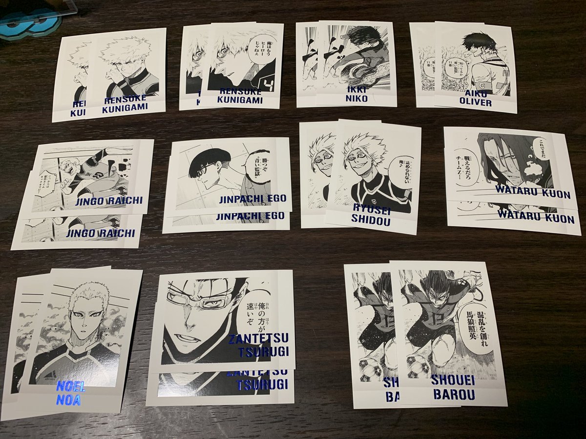 0398sakuya's tweet photo. 《交換》ブルーロック ブルロ 原画展 ぱしゃこれ

求→同異種 凪誠士郎 orミヒャエル・カイザー

譲→画像のもの

ꕤ椅子に座ってるカイザー1番求めてます
ꕤ異種交換も検討致します
🍀2人は買取もしておりますので迷子おりましたらお気軽にお声がけください🍀
※物によりお断りする可能性もございます https://t.co/TGKN3zurR5
