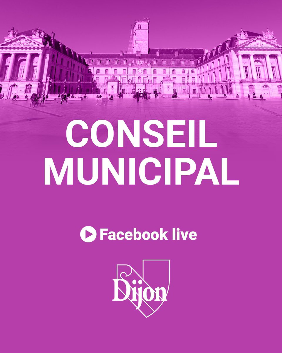 🔴 Conseil municipal de Dijon aujourd'hui | Lundi 16 décembre 2024 à 16h.

🖥️ Live vidéo sur Facebook et sur dijon.fr
📄 Ordre du jour : dijon.fr/la-vie-municip…