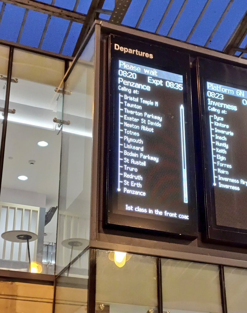 With train being quite a limited travel option in NE Scotland, it feels a bit surreal that we have direct service to Penzance (and St Erth ...and Liskeard)!

I'm going to Edinburgh!!