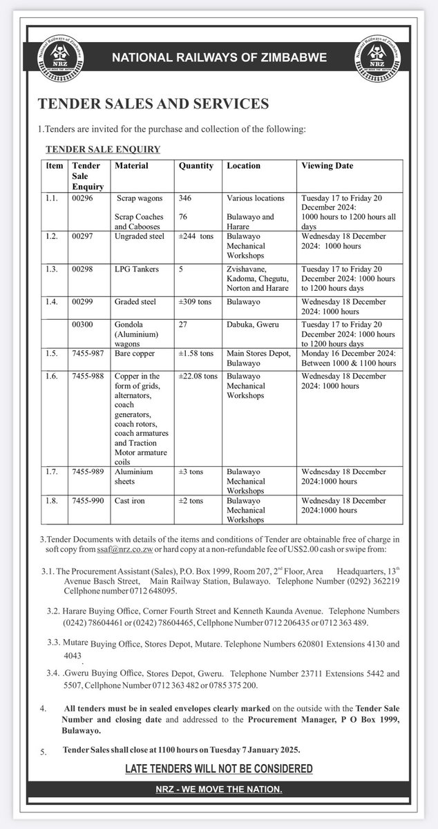 National Railways of Zimbabwe tweet media