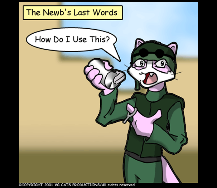 VG Cats, 07, Um.. The pin is... Never Mind (Original)
vgcats.com/comics/index.p…

#comics #comic #webcomics #webcomic #comicstrip #videogames #gaming #cats #counterstrike