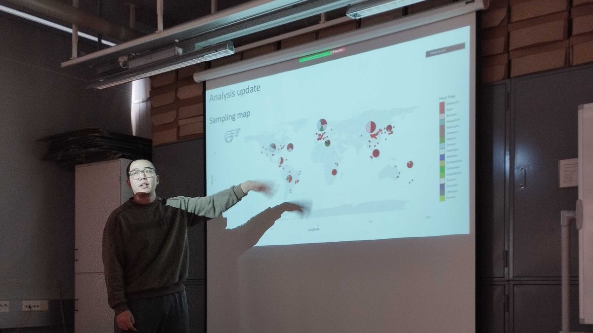 Research Centre For Ecological Change (@rececochange) on Twitter photo And to end our 2024 seminar series, <a href="/Linyang_Sun/">Linyang Sun</a> presented preliminary results from his systematic review investigating environmental and host-associated factors shaping bee bacterial communities 🐝 And to end our 2024 seminar series, <a href="/Linyang_Sun/">Linyang Sun</a> presented preliminary results from his systematic review investigating environmental and host-associated factors shaping bee bacterial communities 🐝