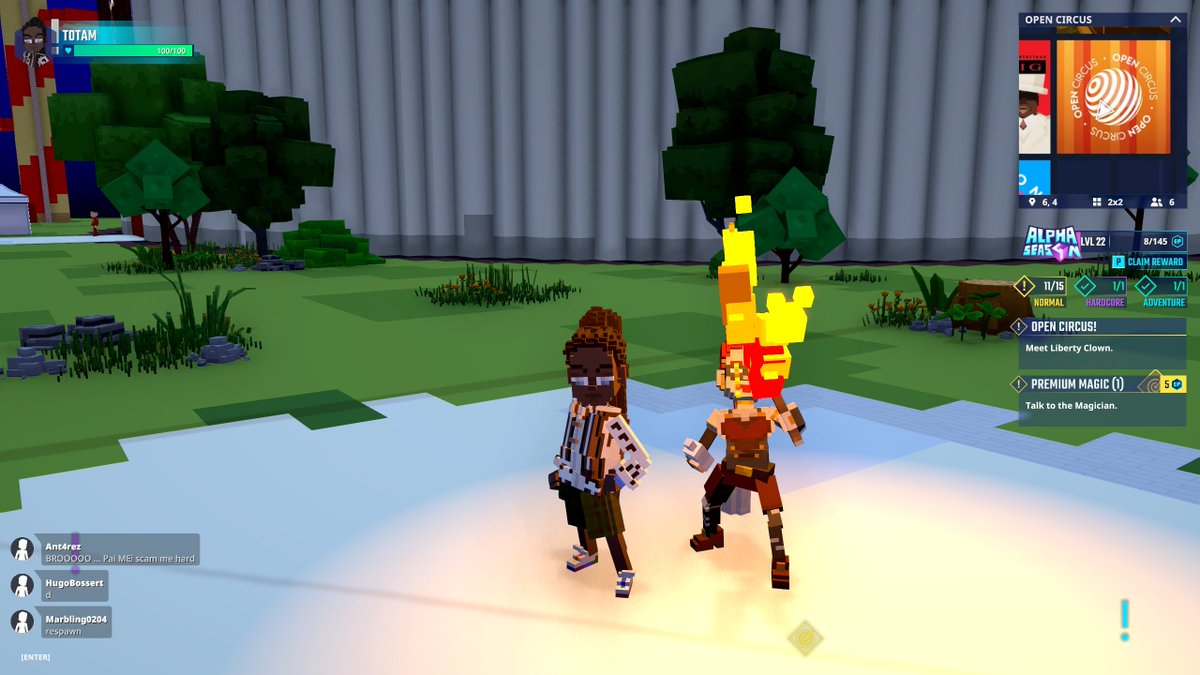 Watching Firebreather Sonia perform in Open Circus in <a href="/TheSandboxGame/">The Sandbox</a>. Talk about playing with fire! 🔥🎪 register-landings.sandbox.game/alphaseason4-s… #TheSandbox #AlphaSeason4 #AS4SocialChallenge