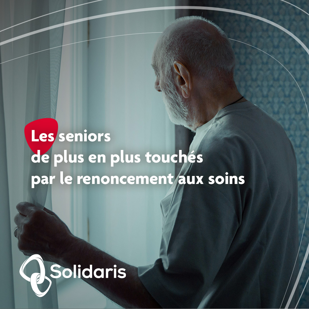 Les aînés renoncent de plus en plus à des prestations de santé.  La part des plus de 60 ans ayant renoncé à au moins un soin pour des raisons financières augmente de 25 points en 9 ans (40% en 2024) 

Retrouvez l'enquête sur institut-solidaris.be