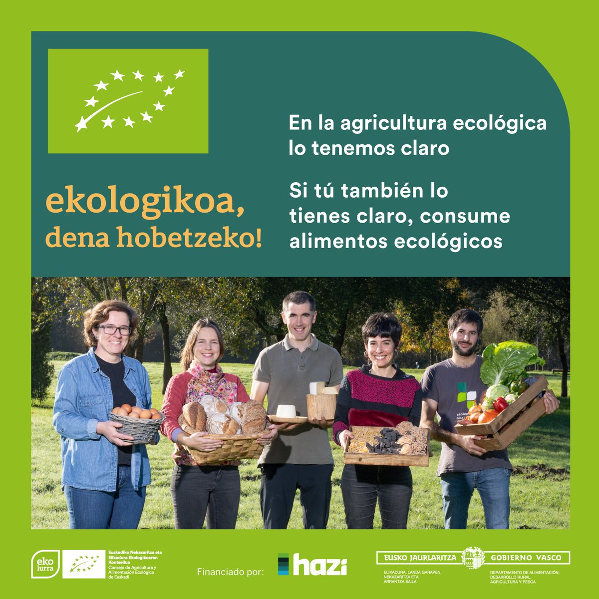 🍞🥚🥬🧀 𝗘𝗸𝗼𝗹𝗼𝗴𝗶𝗸𝗼𝗮, 𝗱𝗲𝗻𝗮 𝗵𝗼𝗯𝗲𝘁𝘇𝗲𝗸𝗼!

👋👉 Guk argi dugu. Zuk ere baduzu, kontsumitu elikagai ekologikoak!

👋👉 Nosotros lo tenemos claro. Si tú también lo tienes claro, ¡consume alimentos ecológicos!

#nekazaritzaekologikoa #ingurumena #etorkizuna