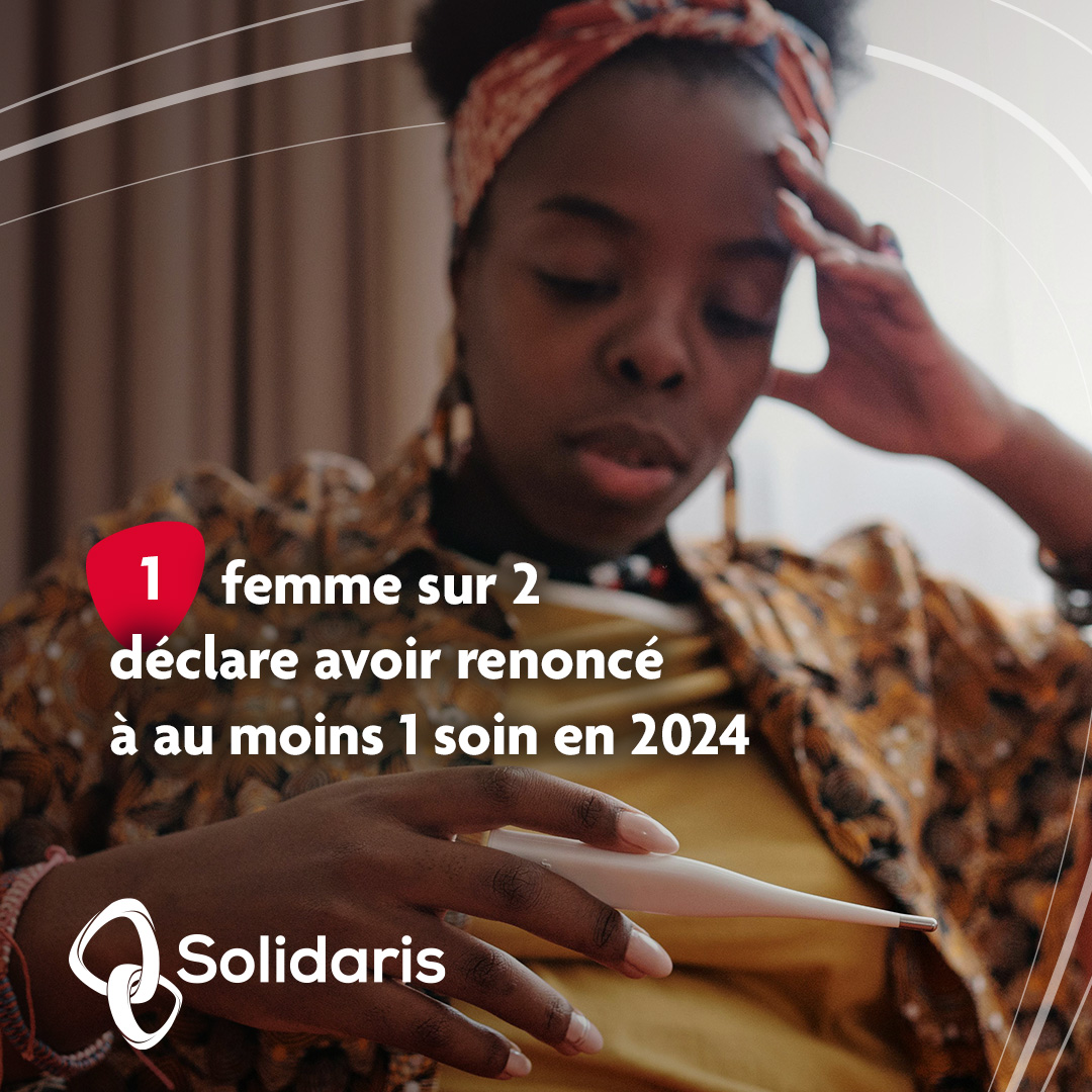 En 2024, près d’une femme sur deux (48%) déclare avoir renoncé à au moins un soin au cours de l’année pour des raisons financières, les hommes sont seulement un sur trois à déclarer avoir renoncé à un soin (33%). 
L'enquête sur institut-solidaris.be