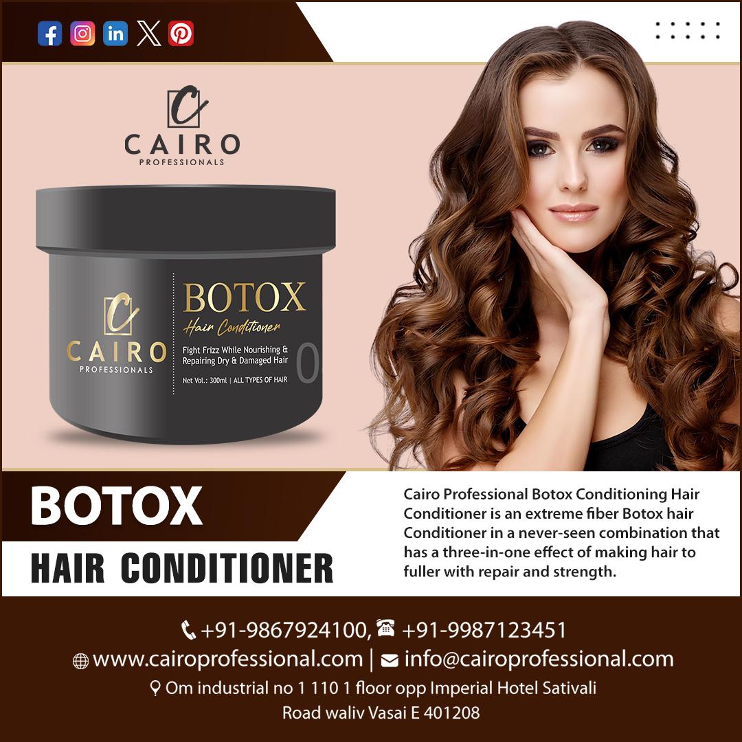 cairo2023's tweet photo. Botox Hair Conditioner
.
.
𝐂𝐨𝐧𝐭𝐚𝐜𝐭 𝐔𝐬:
🌐 Website : https://t.co/82mAvASUQp
📞 Call Us: +91-9867924100
.
#cairoprofessional #multiblonder #perfectblonde #highlights #keratintreatment #hairtreatment #haircare #blondehair #hairblonding #hairlightener #blondegoals https://t.co/fyzwsligMg