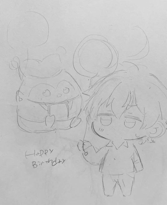 しののめ誕絵でボツになったやつ 