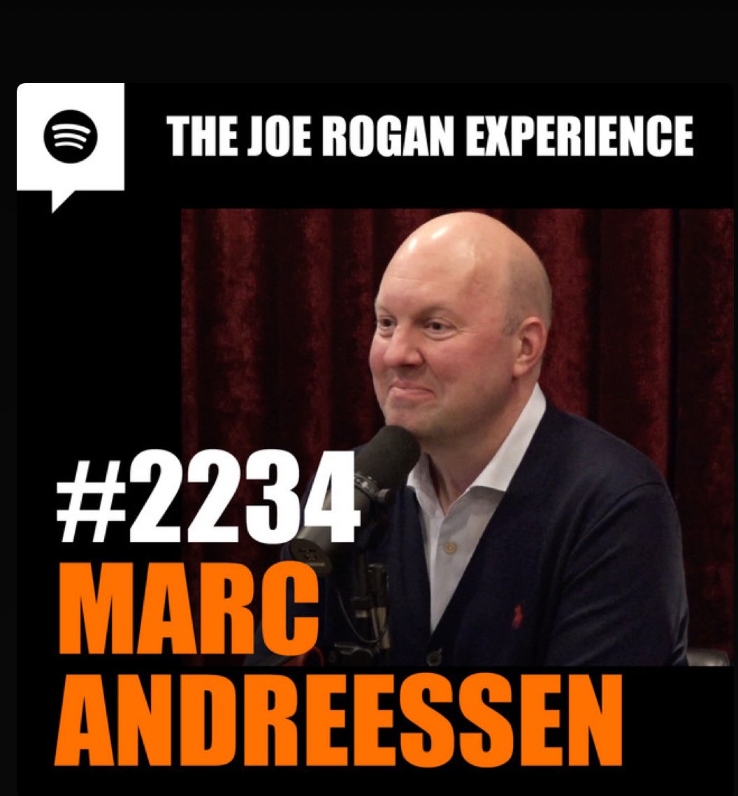 This is worth a listen, Marc Andreessen essentially says that everything needs to be built on blockchain…. If only he mentioned $ICP 🙈🤷‍♀️ I wonder how long it will be until Dominic Williams is on Joe Rogan telling the world of #ICP 💕🚀💸
