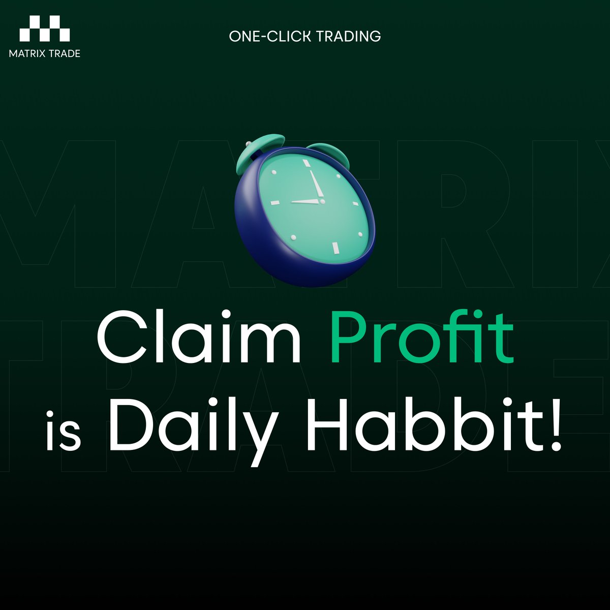 MatrixTradeAI's tweet photo. 💰 One-Click Claim
Turn opportunities into profit every day.
With Matrix Trade, growing your portfolio is as easy as one click!
👉 Start now: https://t.co/KII3JTcKP5
#MatrixTrade #OneClickClaim #DailyProfit #EffortlessTrading