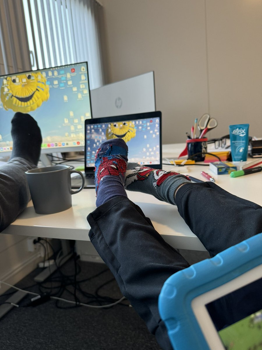 Idag är det dubbelt så effektivt på kontoret 💪😅