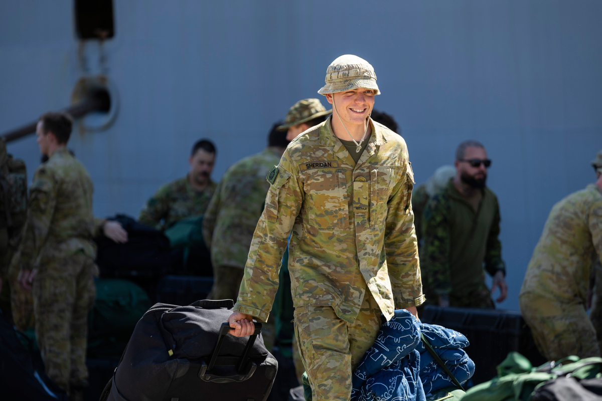 hqjoc's tweet photo. Welcome home HMA Ships Adelaide and Stuart, returned to AUS following engagements with Indonesia and Singapore for #IPE24 Thank you for your service and your families' support and sacrifice to promote security and stability in our region. https://t.co/PBavgjqqnE