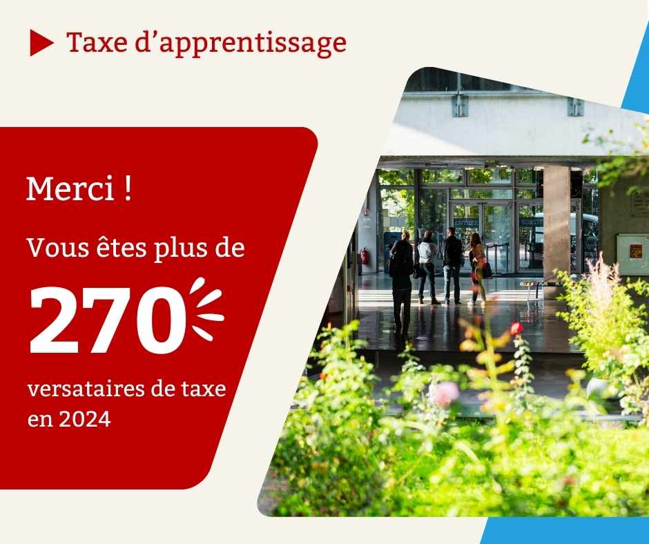 iae_bordeaux's tweet photo. Plus de 270 entreprises soutiennent l’#IAEBordeaux en versant la taxe d'apprentissage en 2024. Merci à elles ! Vos contributions financent des actions étudiantes, des aménagements campus et des équipements pédagogiques. L’#IAEBordeaux s’engage aussi en RSE.
#espritIAE #university https://t.co/6zrXLPMBVk