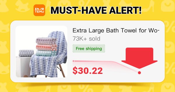 Abla2323's tweet photo. Extra Large Bath Towel for Women: Ultra Soft, Ultra Absorbent, Quick Drying - Modern Design, Space Theme, 290 GSM, Polyester Material
🎉 Coupon price[$30.22]
👉 item link: https://t.co/gHJ4zL0Wcs
⚠️ The discount may vary, please refer to the page display. https://t.co/O4H2NLRRRS