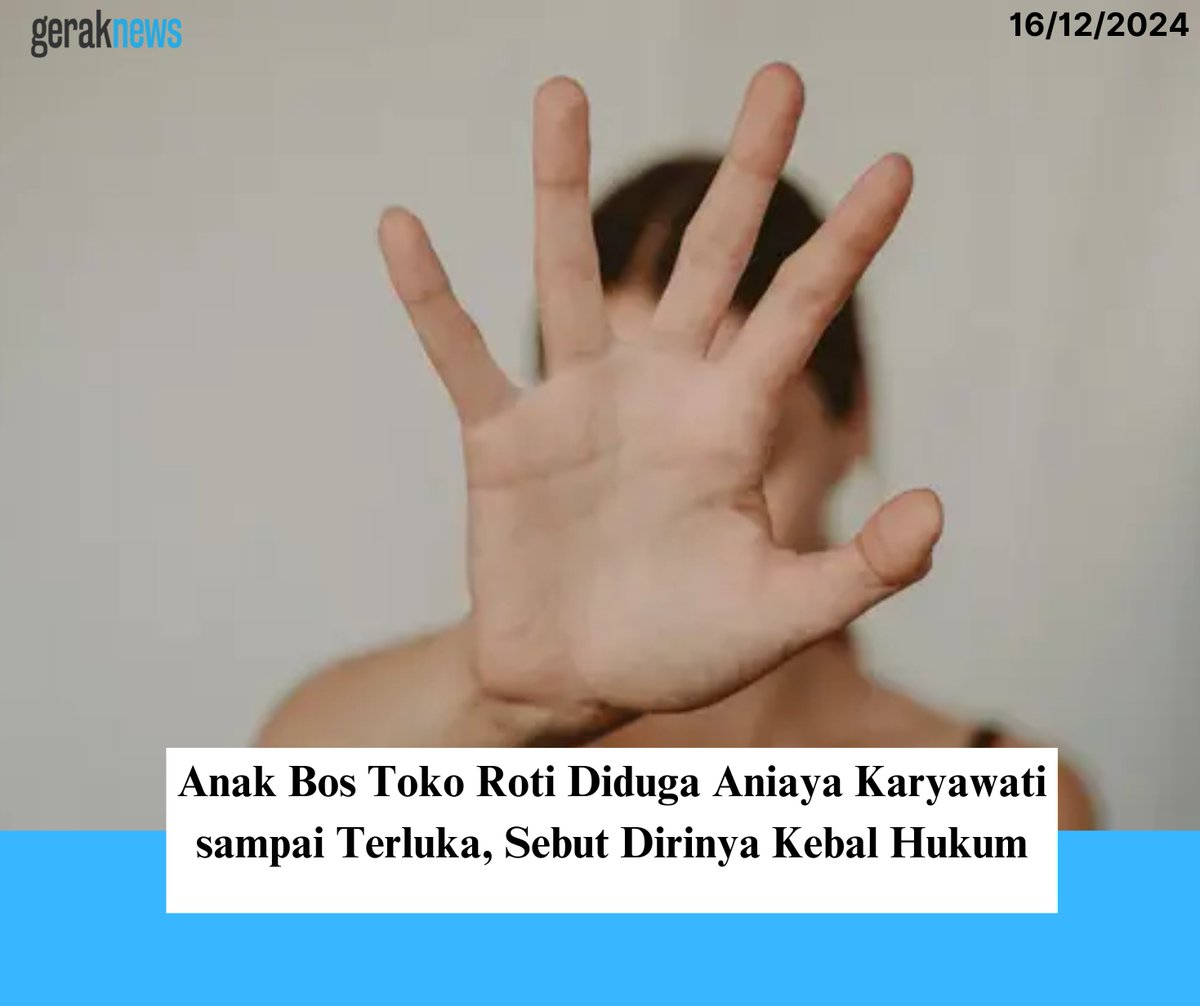 energijuangnews's tweet photo. Viral video anak bos toko roti dan kue di kawasan Jakarta Timur diduga melakukan penganiayaan terhadap seorang karyawati.
#GerakNews #Babi #Dethan #ViratKohli #Tatort https://t.co/30JAAW0b1Q