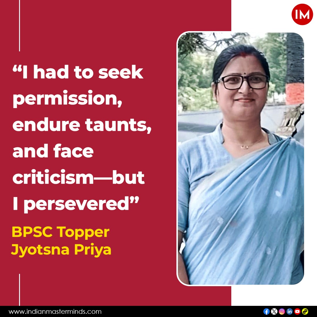 i3masterminds's tweet photo. #Inspiring #Exclusive 
A Mother of Three, 17 Years of Marriage, & a Long Gap in Studies – Now a Revenue Officer: Jyotsna Priya’s Incredible Journey!

Read On-
https://t.co/TY07jhmWuE

#BPSC #BiharNews #JyotsnaPriya #StateCivil #DeputySP #DYSP #Topper #BPSCResult #BPSC69th #BPSC_70th #BPSCNews #Topper #Bihar #Inpsiring #SuccessStory #WomenEmpowerment #Women