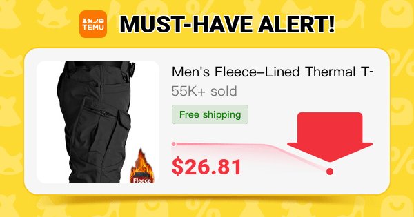 Abla2323's tweet photo. Men's Fleece-Lined Thermal Tactical Pants - Casual, Stretchy Polyester &amp; Spandex Blend, Solid Color with Pockets for Winter Warmth, Solid Color
🎉 Coupon price[$26.81]
👉 item link: https://t.co/EBlqp7KKL3
⚠️ The discount may vary, please refer to the page display. https://t.co/Lv6VjsLNlX