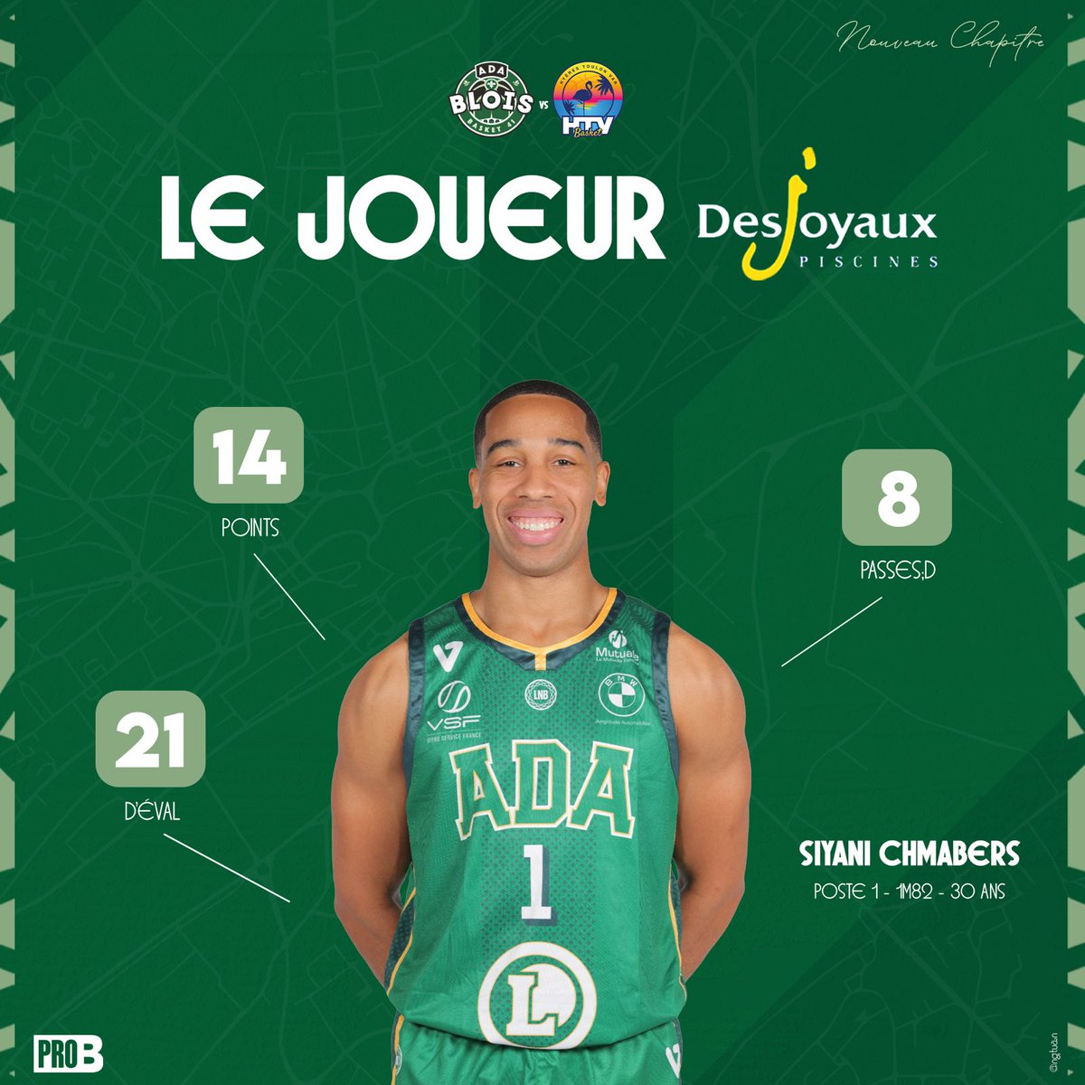 ๐ ADA Blois Basket 41 ๐ (@adabloisbasket) on Twitter photo ๐๐ผ๐๐ฎ๐ ๐ฑ๐ ๐ ๐ฎ๐๐ฐ๐ต ๐ ๐ฆ๐ถ๐๐ฎ๐ป๐ถ ๐๐๐๐ ๐๐๐ฅ๐ฆ
Aprรจs sa belle performance ร Roanne, Siyani s'est de nouveau illustrรฉ hier aprรจs-midi face au <a href="/BasketHtv/">HTV Basket</a> ๐ Notre meneur est รฉlu joueur <a href="/Desjoyaux_pools/">Piscines Desjoyaux</a> ๐ช
๐ธ <a href="/ngtuan/">NGUYEN</a>
#ADABlois #ProB ๐๐ผ๐๐ฎ๐ ๐ฑ๐ ๐ ๐ฎ๐๐ฐ๐ต ๐ ๐ฆ๐ถ๐๐ฎ๐ป๐ถ ๐๐๐๐ ๐๐๐ฅ๐ฆ
Aprรจs sa belle performance ร Roanne, Siyani s'est de nouveau illustrรฉ hier aprรจs-midi face au <a href="/BasketHtv/">HTV Basket</a> ๐ Notre meneur est รฉlu joueur <a href="/Desjoyaux_pools/">Piscines Desjoyaux</a> ๐ช
๐ธ <a href="/ngtuan/">NGUYEN</a>
#ADABlois #ProB