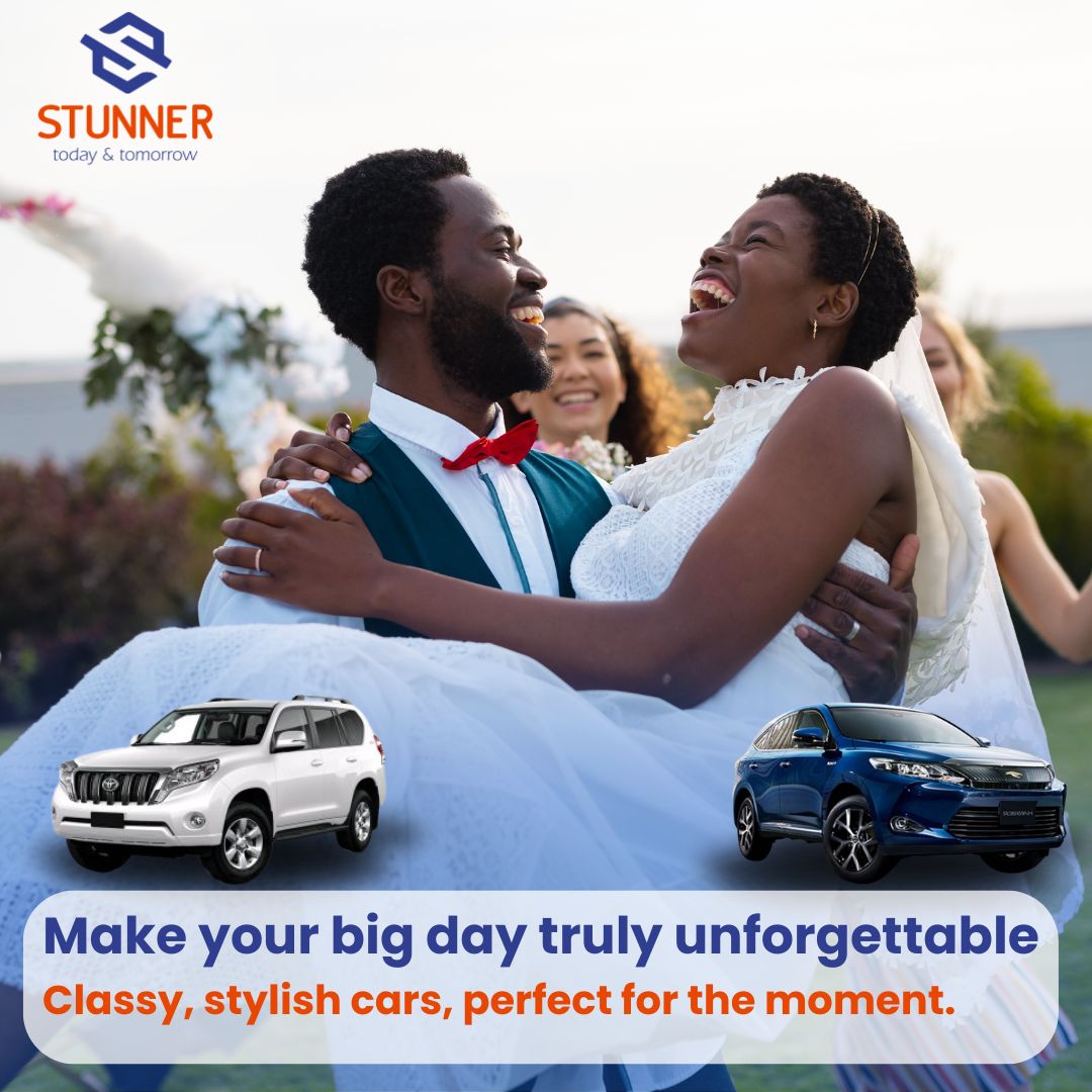 StunnerGroupKe's tweet photo. Do you have a wedding coming up this festive season?

Make it more memorable with classy, reliable rental cars from Stunner Group.

Book it today at https://t.co/K92wvNYrUY

#Carhire #StunnerGroupKe #RentalCars #FestiveTravels https://t.co/zzIHZAKbDZ