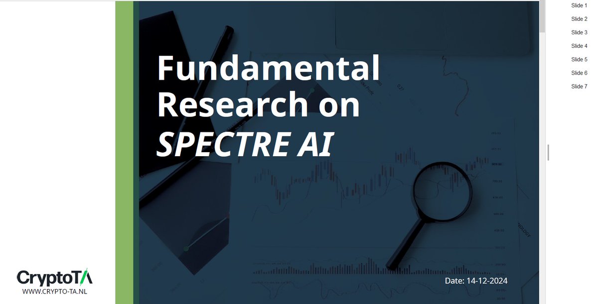 Crypto_Ed_NL's tweet image. $SPECT by @Spectre__AI 
After researching this project past week, we published an FA report for our members and added I added it to my long term portfolio. 

Although it already made a good run from the lows in past months, we think there's still plenty of upside left for the…