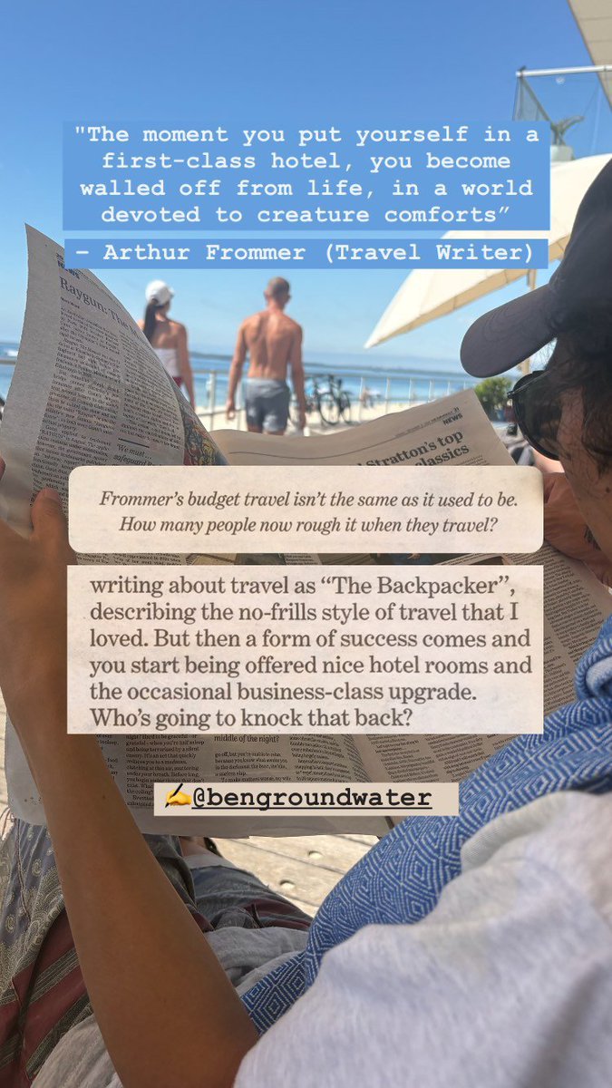 30HomeGames's tweet image. "Frommer's budget travel isn't the same as it used to be. How many people now rough it when they travel?"
Prompted by the @bengroundwater piece on Arthur Frommer. What's your experience backpacking North America? How does it compare?
#ArthurFrommer #BackpackerLife #30HGroadtrip