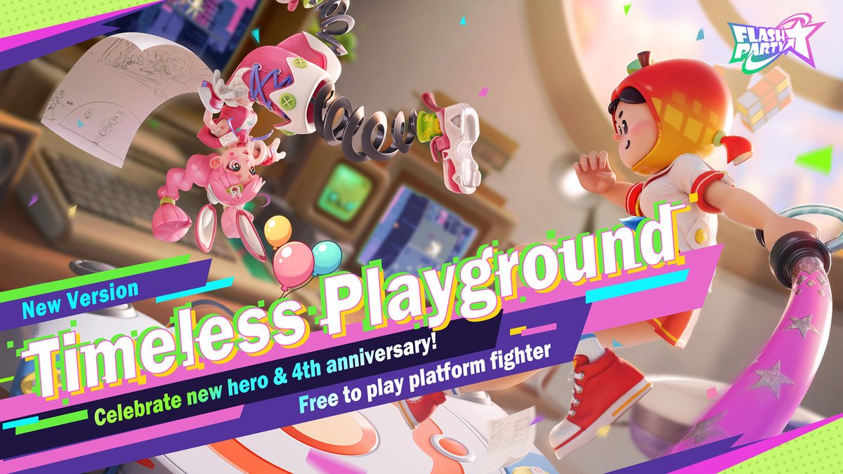 Flash Party 4th Anniversary Celebration begins, Event Introduction 2 ~ Special Login Event

Log in for a total of 7 days to receive a free skin each day, come and claim yours now!

Anniversary Special Gift Code: PARTY4THANNIV

Come join the party now!

#flashparty