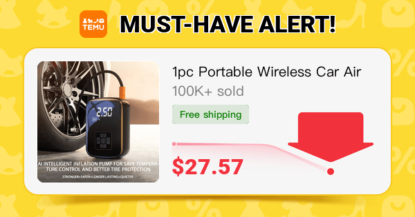 Abla2323's tweet photo. 1pc Portable Wireless Car Air Compressor, Portable Air Pump With LED Light, Suitable For Tire Inflation And Car/Bike/Motorcycle/Ball
🎉 Coupon price[$27.57]
👉 item link: https://t.co/96jxjT3VBc
⚠️ The discount may vary, please refer to the page display. https://t.co/EjyCuqkG0g