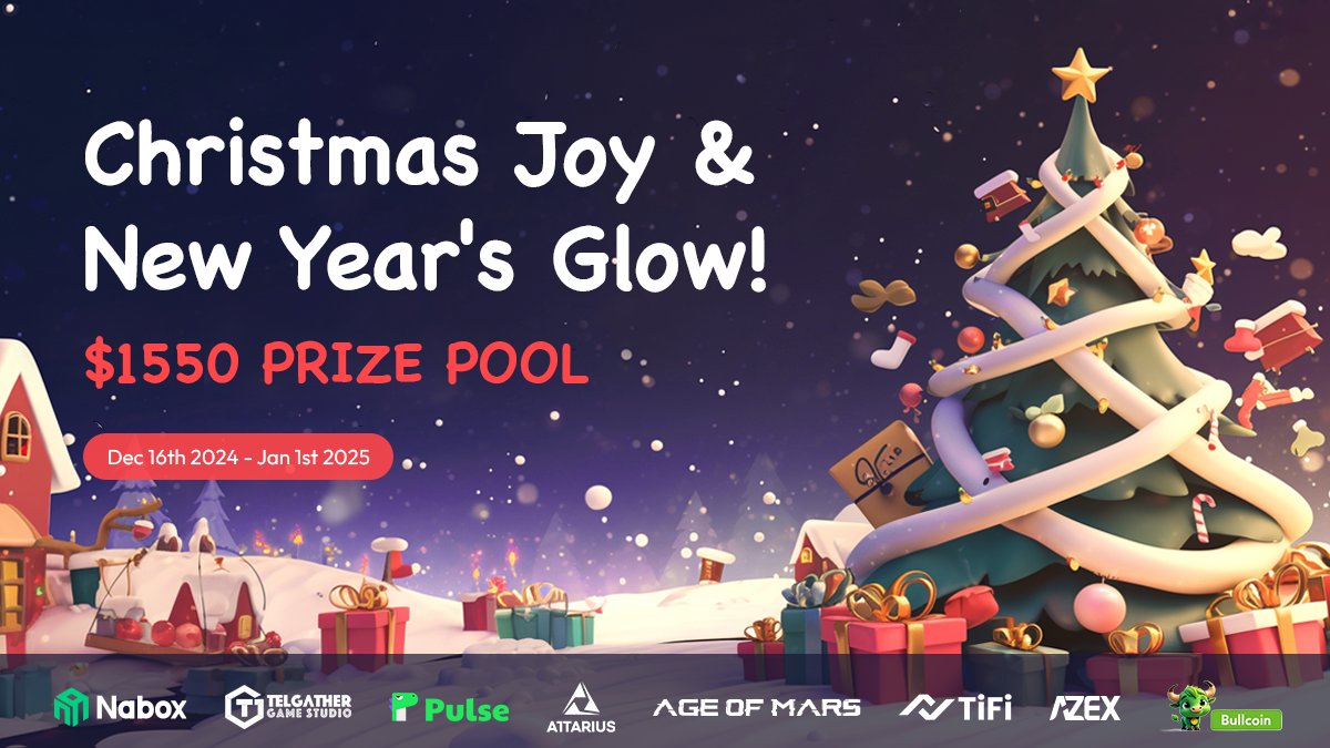 🎄✨ Christmas Joy &amp; New Year's Glow! 💸Share the $1550 prize pool!

🎁 3 thrilling #airdrops worth $1450 are waiting for you! Join the fun from Dec 16 - Jan 1, 2025.
id.nabox.io/task

💬 Like &amp; RT, 100 USDT to 20 ppl from comments. 🎉

Start now 👇
link.medium.com/6HRjQuqVmPb