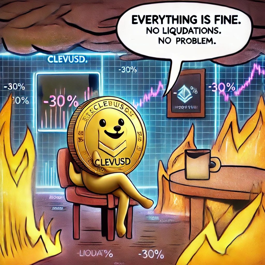 lampropeltis_'s tweet photo. ๐ช๏ธ Chaos in the DeFi world? No problem for clevUSD of @0xC_Lever! ๐
๐ No liquidations, no stress, just stability. Your yields, your way.
#DeFi #clevUSD #CryptoStability #NoLiquidations https://t.co/XouMXVzrNd