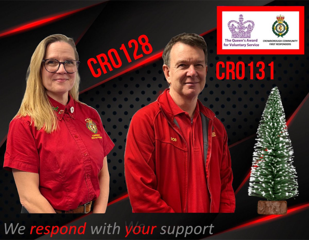 CrowboroughCFR's tweet photo. Overnight we had CR0128 &amp; CR0131 booked on and responding to emergency 9️⃣9️⃣9️⃣ calls, alongside @SECAmbulance 

🚑 We have cover scheduled for today also

#Crowborough #Wadhurst #Withyham #Rotherfield #community #charity #volunteer https://t.co/tGc2rz5X06