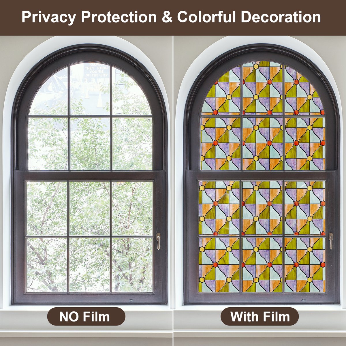 Fancyfix16015's tweet image. Block UV rays while enhancing your home’s look! ☀️🌈 Our films offer decorative charm and sun protection all in one.
#FancyFix #StainedGlassWindowFilm #HomeImprovement #PrivacyAndStyle #DIYDecor #WindowTransformation #EasyInstallation