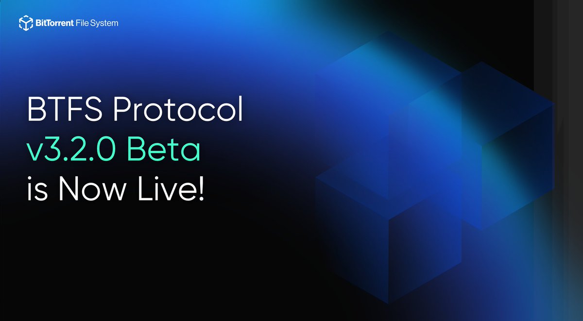 BitTorrentCN's tweet image. 📢BTFS协议v3.2.0灰度版本现已上线！

此次更新内容如下：
⭐️BTIP-79：通过网关访问 CID 时支持过滤特定 CID。
⭐️资源摘要：支持获取 libp2p 资源管理器所占资源的摘要。
⭐️MFS 文件修改时间：为存储在 MFS 中的文件添加了修改时间属性。

了解更多：medium.com/@BitTorrent/bt…